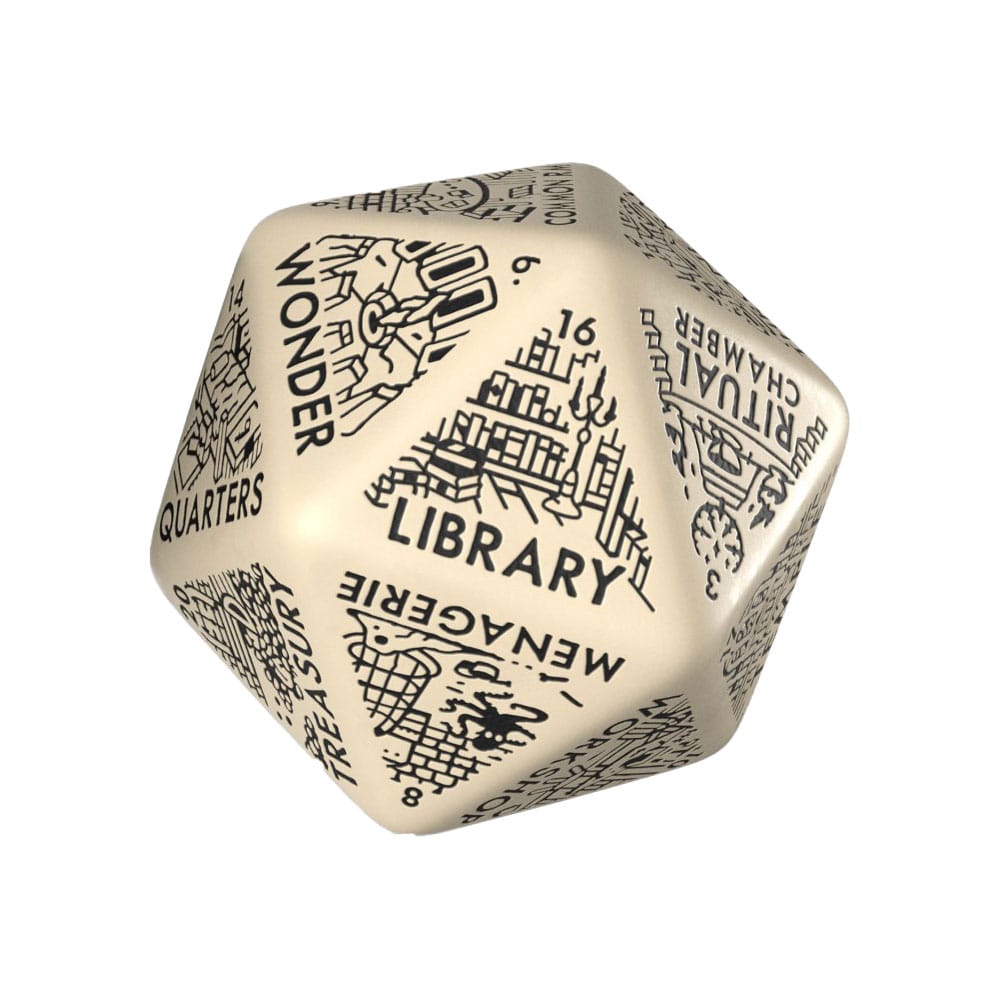 Viridian Jumbo dado Dungeon Room Generator D20 Beige Frikytopia