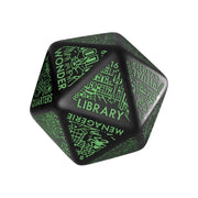 Viridian Jumbo dado Dungeon Room Generator D20 Negro