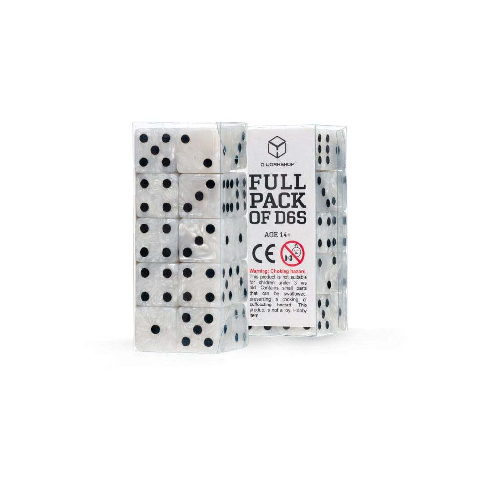 Q Workshop Pack de Dados Full Pack D6 Pearl  (20)