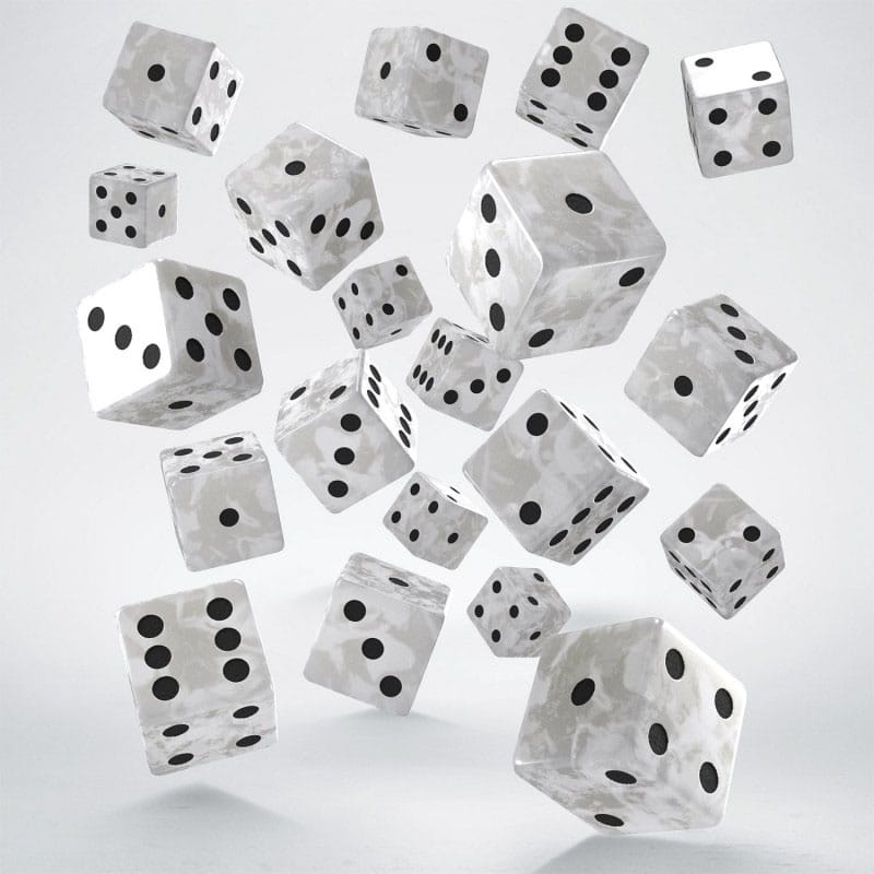 Q Workshop Pack de Dados Full Pack D6 Pearl  (20)