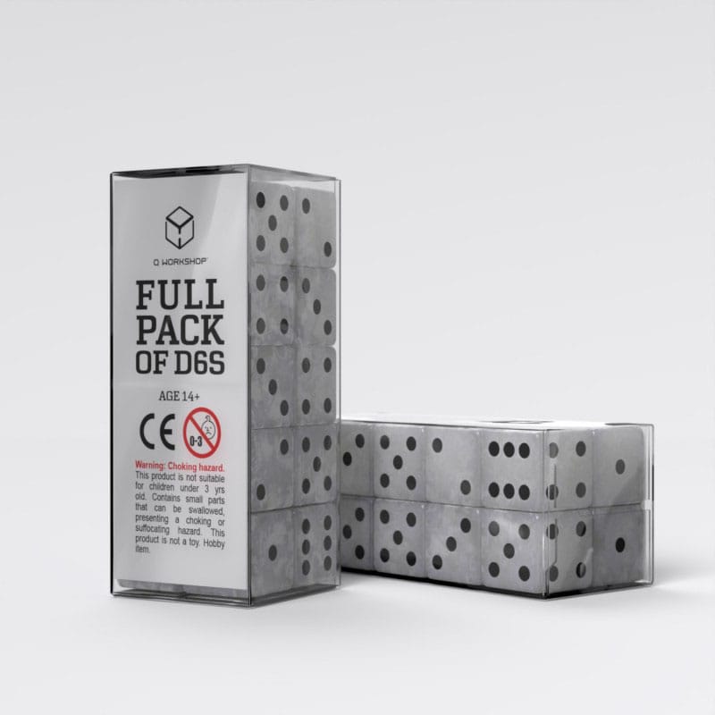 Q Workshop Pack de Dados Full Pack D6 Pearl  (20)