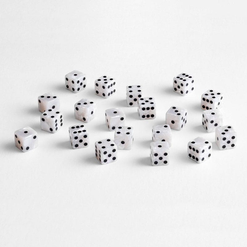 Q Workshop Pack de Dados Full Pack D6 Pearl  (20)