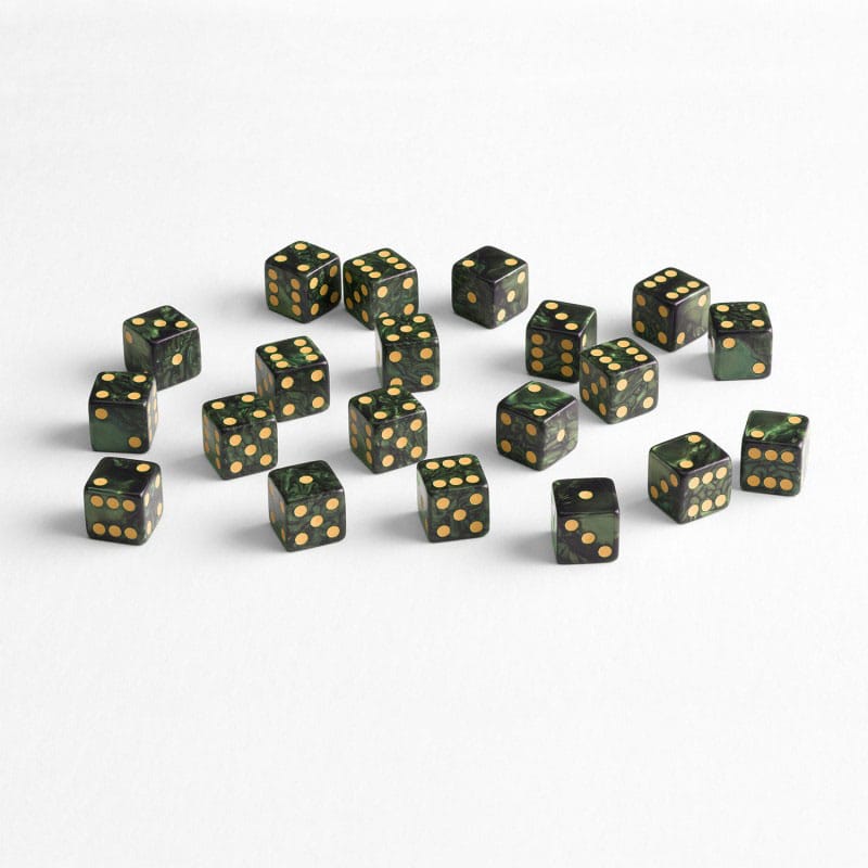 Q Workshop Pack de Dados Full Pack D6 Verde (20)