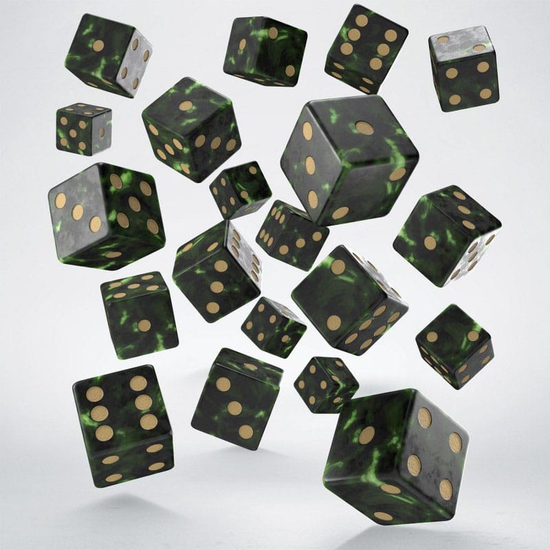 Q Workshop Pack de Dados Full Pack D6 Verde (20)