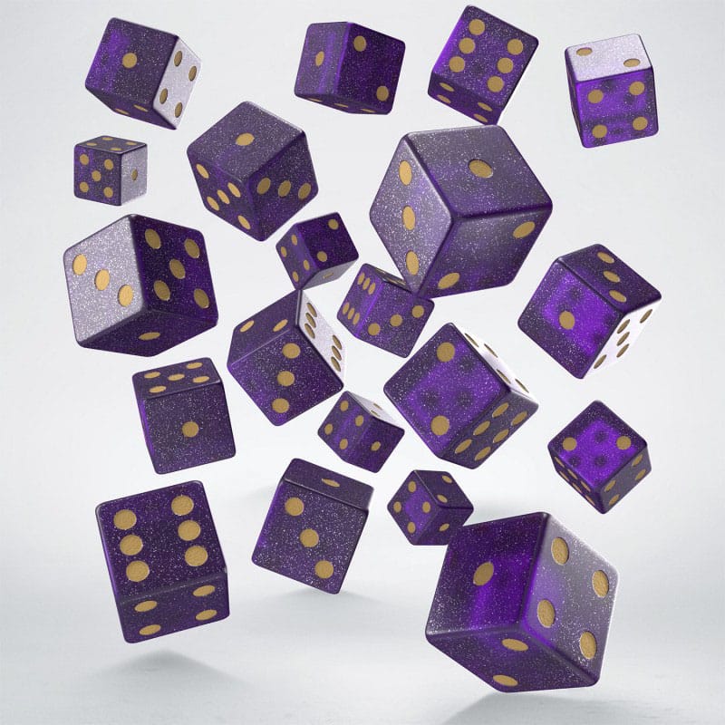Q Workshop Pack de Dados Full Pack D6 Shimmering Purple (20)