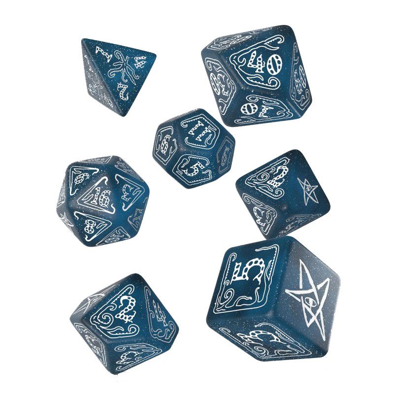 Call of Cthulhu Pack de Dados Abyssal & White (7) Frikytopia
