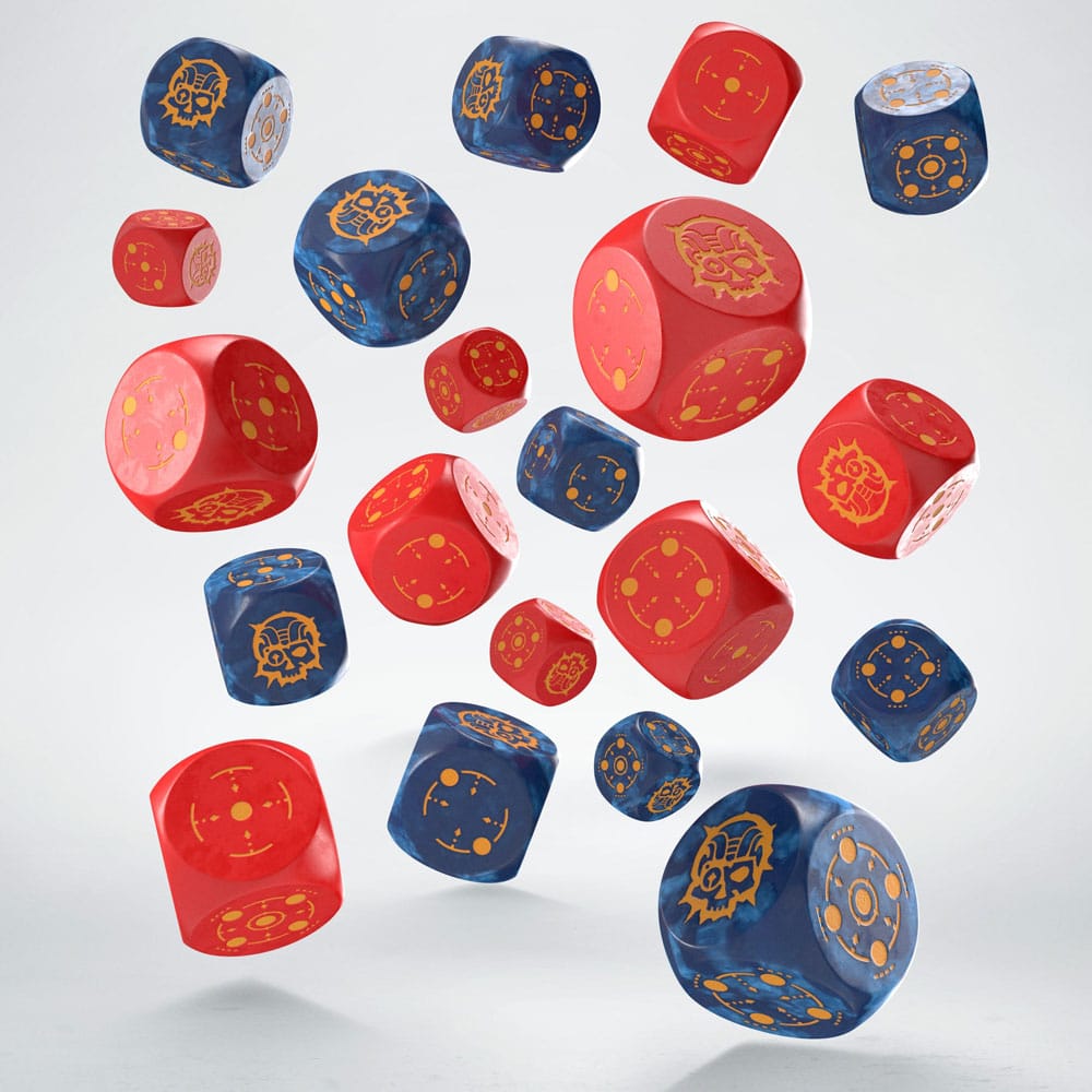 Crosshairs Compact D6 Pack de Dados Cobalt&Red (20) Frikytopia