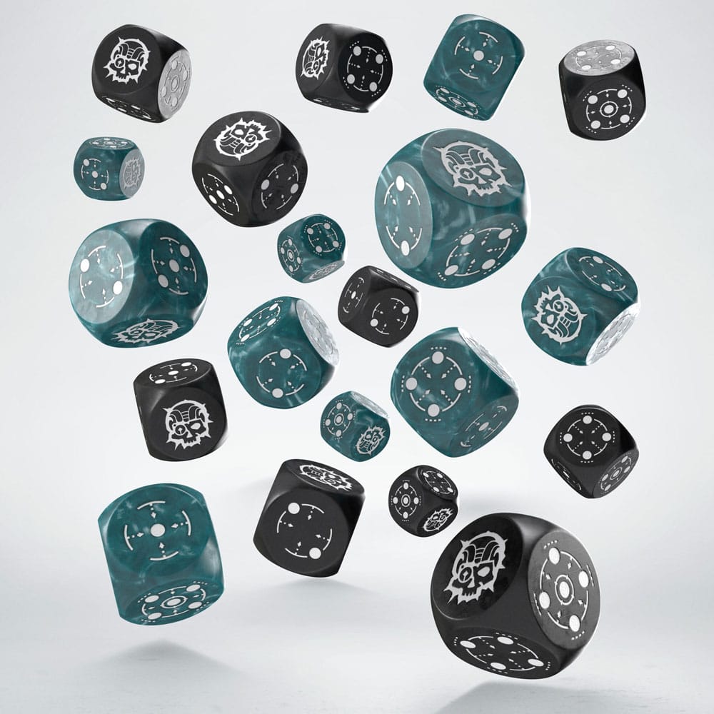 Crosshairs Compact D6 Pack de Dados Stormy&Black (20) Frikytopia