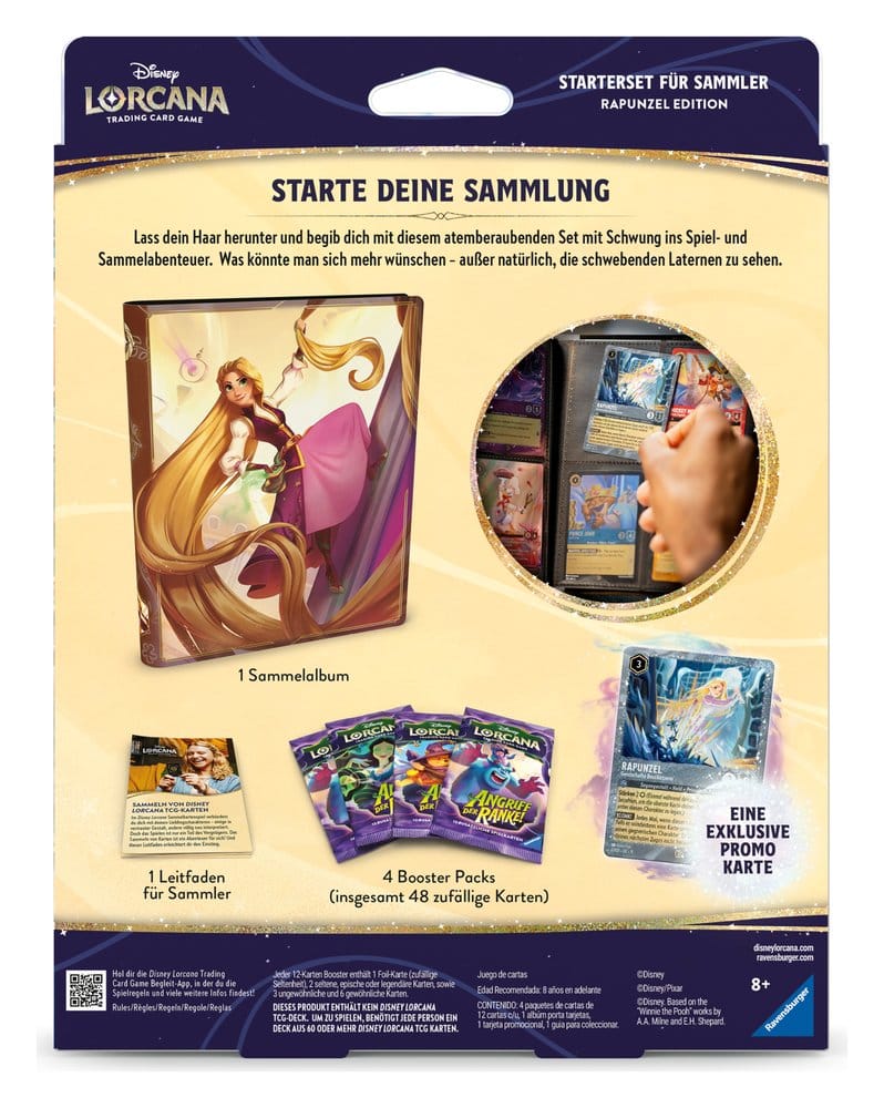 Disney Lorcana TCG Set de Inicio para Coleccionista Edición Rapunzel *Edición Alemán*