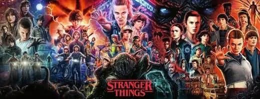 Puzzle panorama Stranger Things 1000pzs
