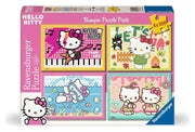 Hello Kitty Pack de 4 Puzzles ¡Vamos, Hello Kitty! (4x100 Piezas)