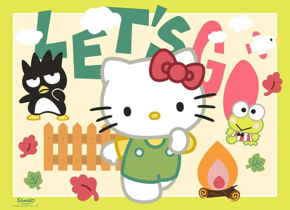 Hello Kitty Pack de 4 Puzzles ¡Vamos, Hello Kitty! (4x100 Piezas)