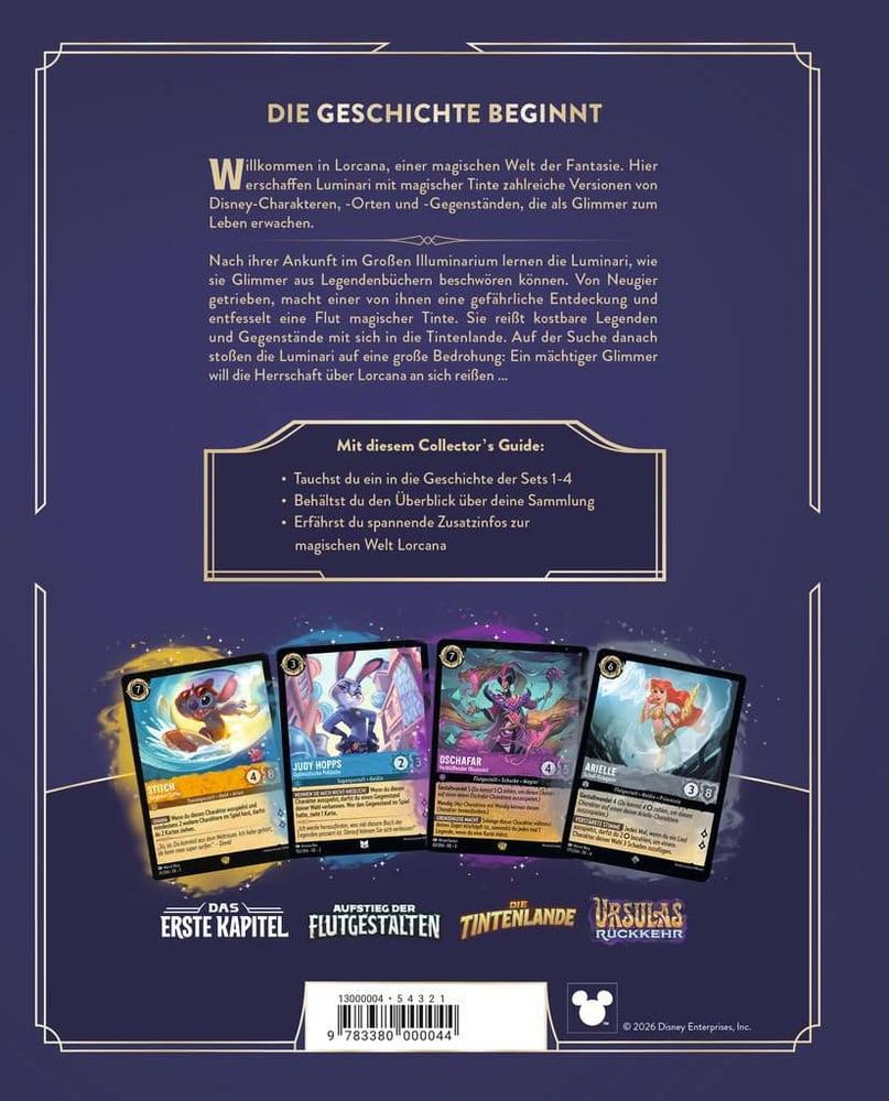 Disney Lorcana TCG Libro La Guía Oficial del Coleccionista: Sets 1-4 *Edición Alemán*