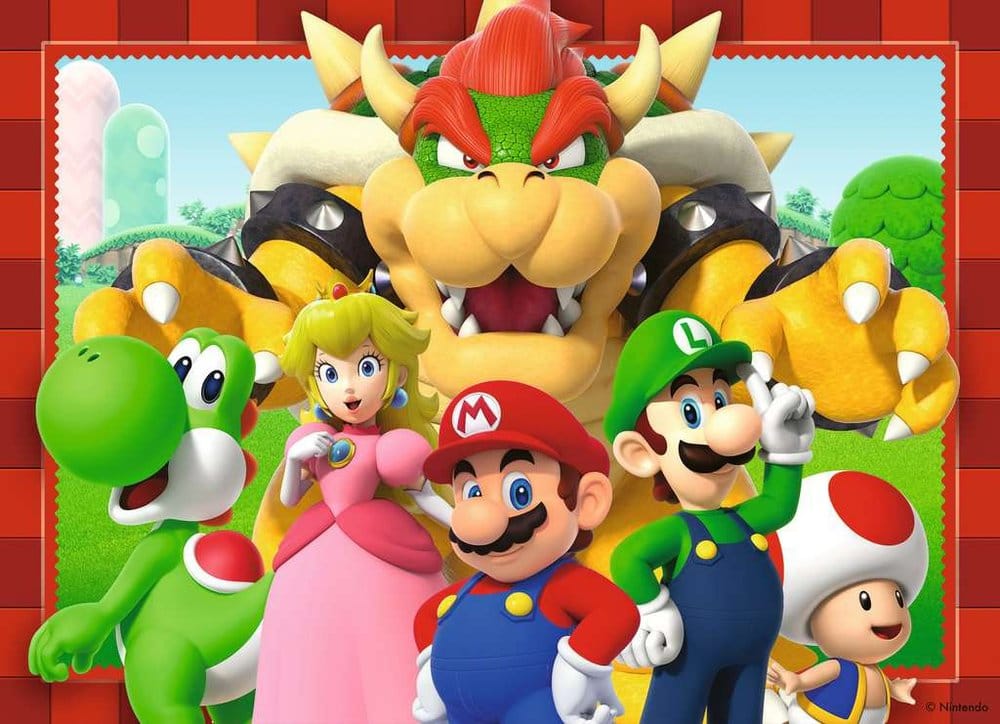 Super Mario Pack de 4 Puzzles ¡Es la hora de Mario! (4x100 Piezas)