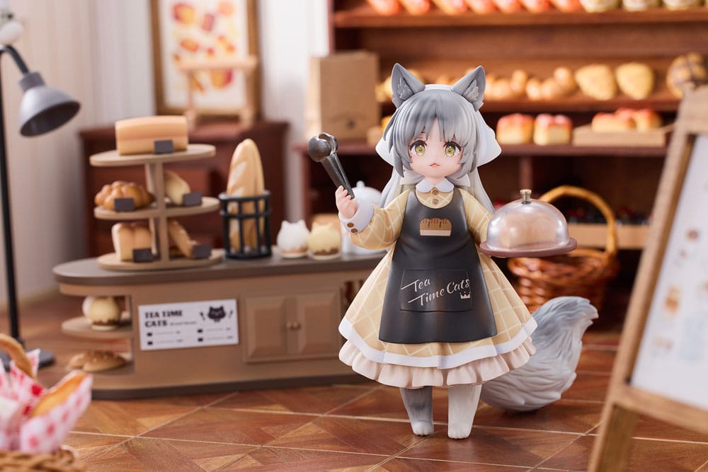 Decorated Life Collection Estatua PVC Tea Time Cats - Cat Town Bakery Staff & Customer Set 12 cm