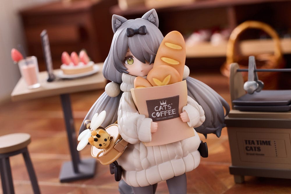 Decorated Life Collection Estatua PVC Tea Time Cats - Cat Town Bakery Staff & Customer Set 12 cm