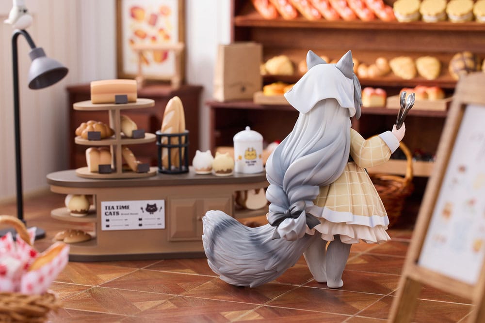 Decorated Life Collection Estatua PVC Tea Time Cats - Cat Town Bakery Staff & Customer Set 12 cm