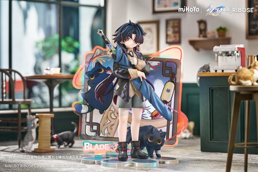 Honkai: Star Rail Figura Chibi Rise Up+ Chibi Cat Series Blade Ver. 19 cm