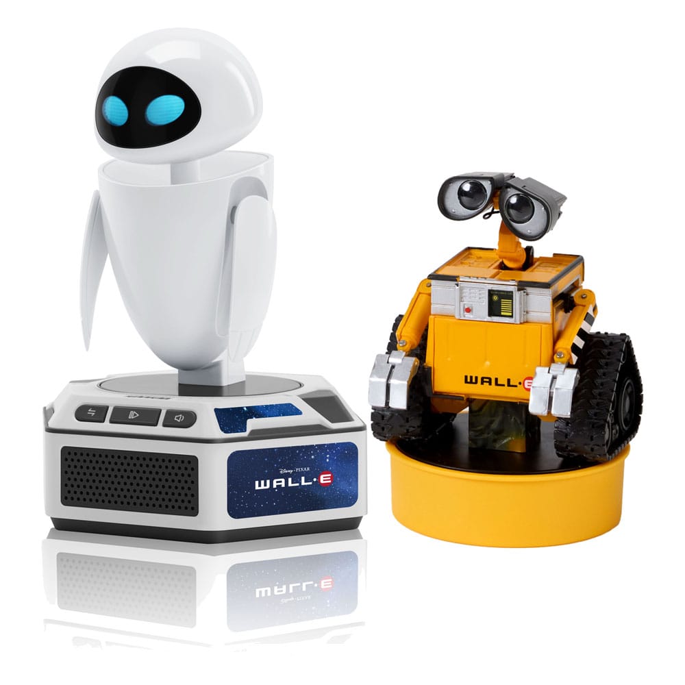 Wall-E Interactivo Mini Robots Pack de 2 Figuras Wall-E & Eva  *Versión inglesa* Frikytopia