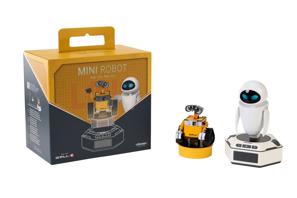 Wall-E Interactivo Mini Robots Pack de 2 Figuras Wall-E & Eva  *Versión inglesa*