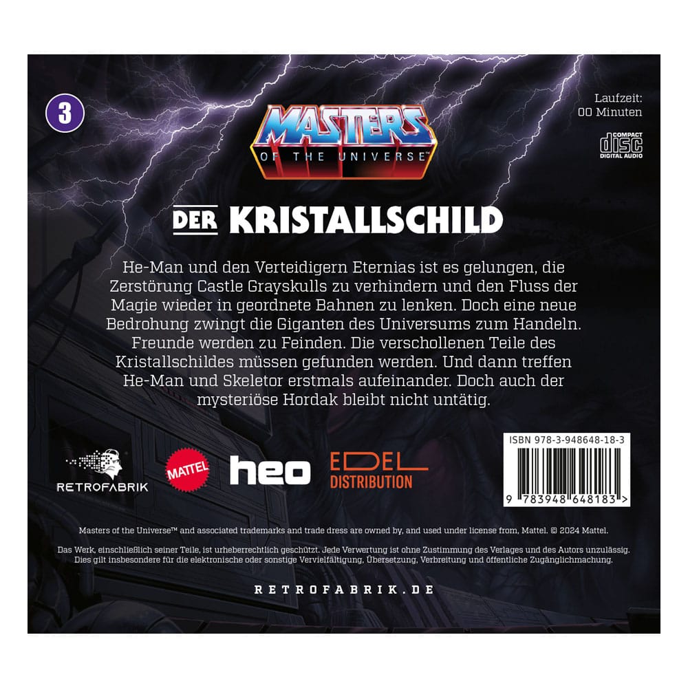 Masters of the Universe Juego Radiofónico CD Episode 2: Der Kristallschild *Edición Alemán*