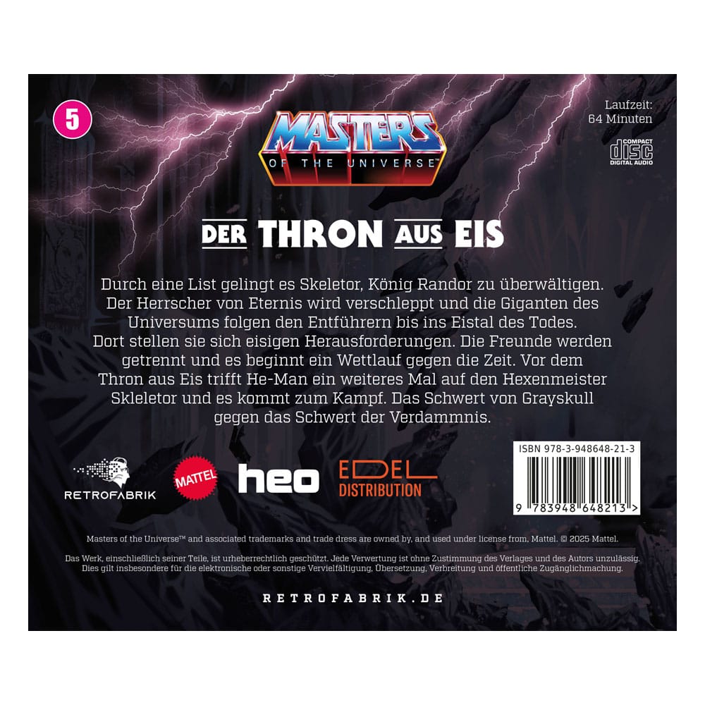 Masters of the Universe Juego Radiofónico CD Episode 4: Das Schwert der Verdammnis *Edición Alemán*