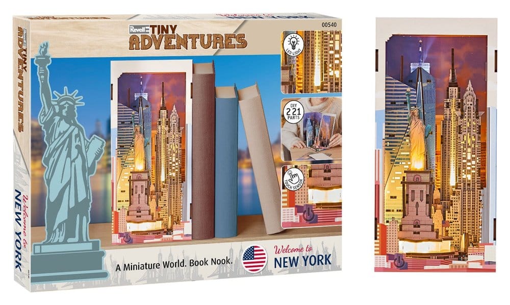 Revell Tiny Adventures Book Nook Mini Diorama New York 18 cm Frikytopia