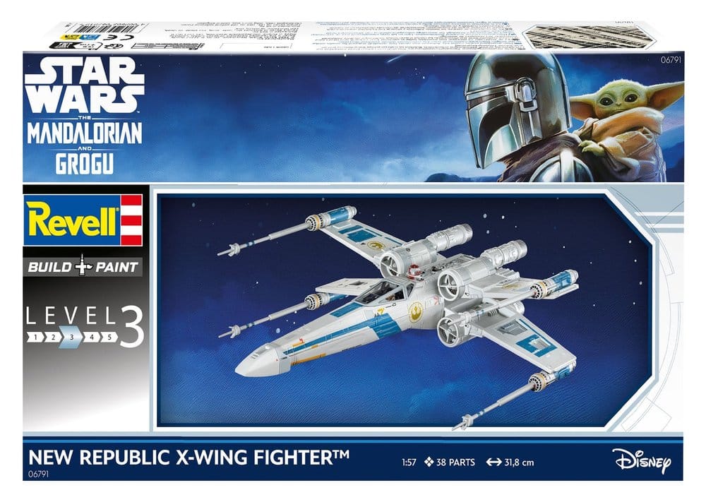THE MANDALORIAN AND GROGU NEW REPUBLIC X-WING MK