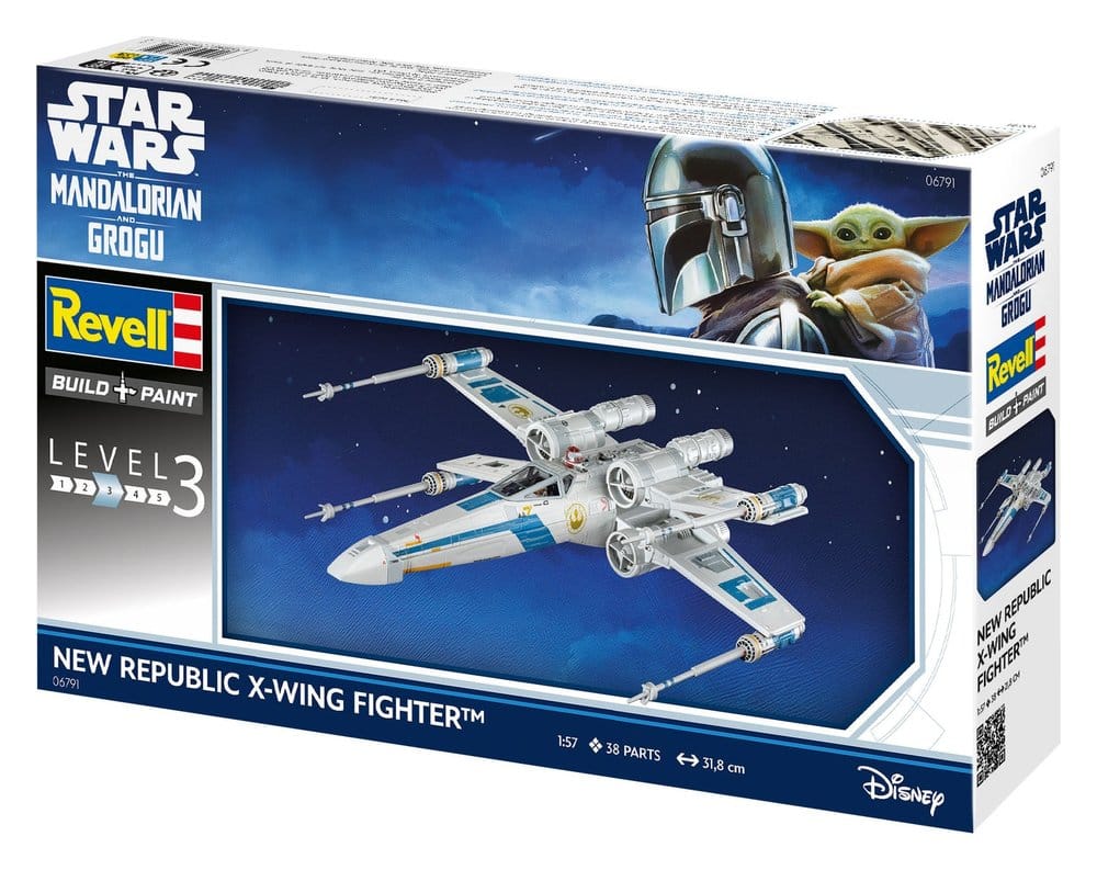 THE MANDALORIAN AND GROGU NEW REPUBLIC X-WING MK