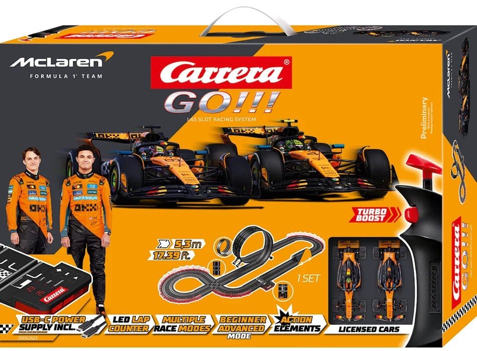 McLaren Carrera GO!!! Pista de coches de slot McLaren Racing Frikytopia