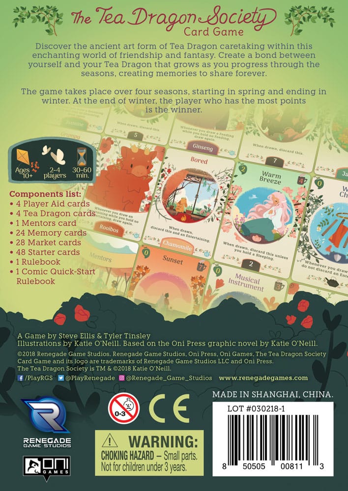 Tea Dragon Society Juego de cartas *Edición Inglés*