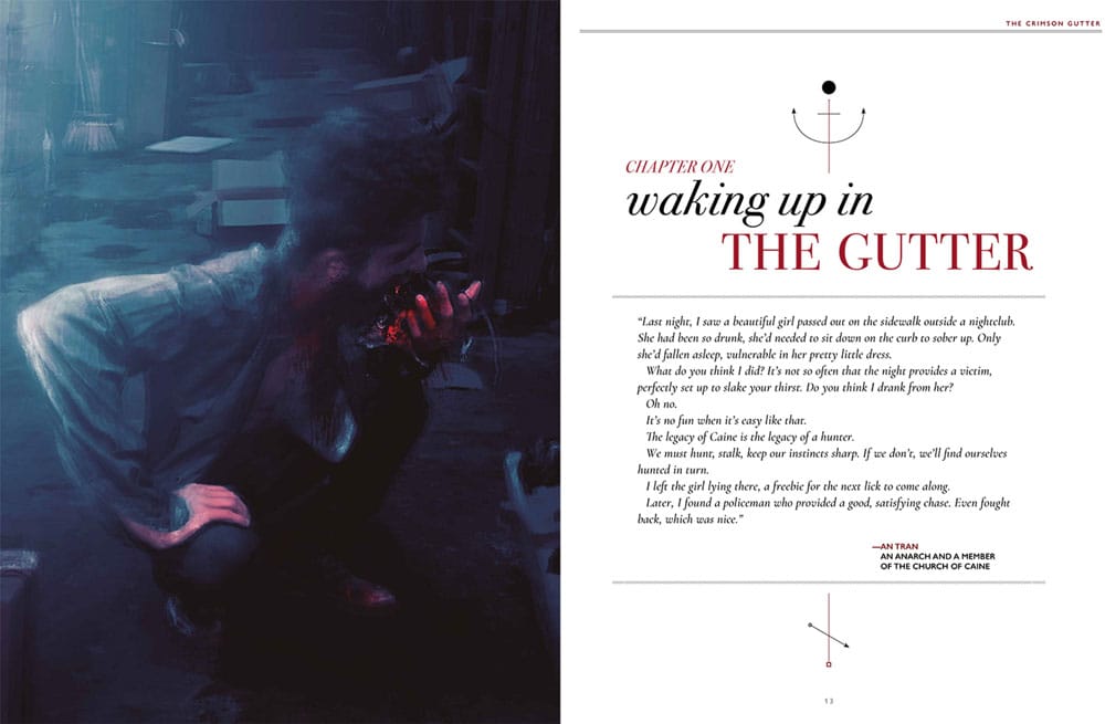 Vampire: The Masquerade 5th Edition RPG libro The Crimson Gutter Chronicle Book *Edición Inglés*