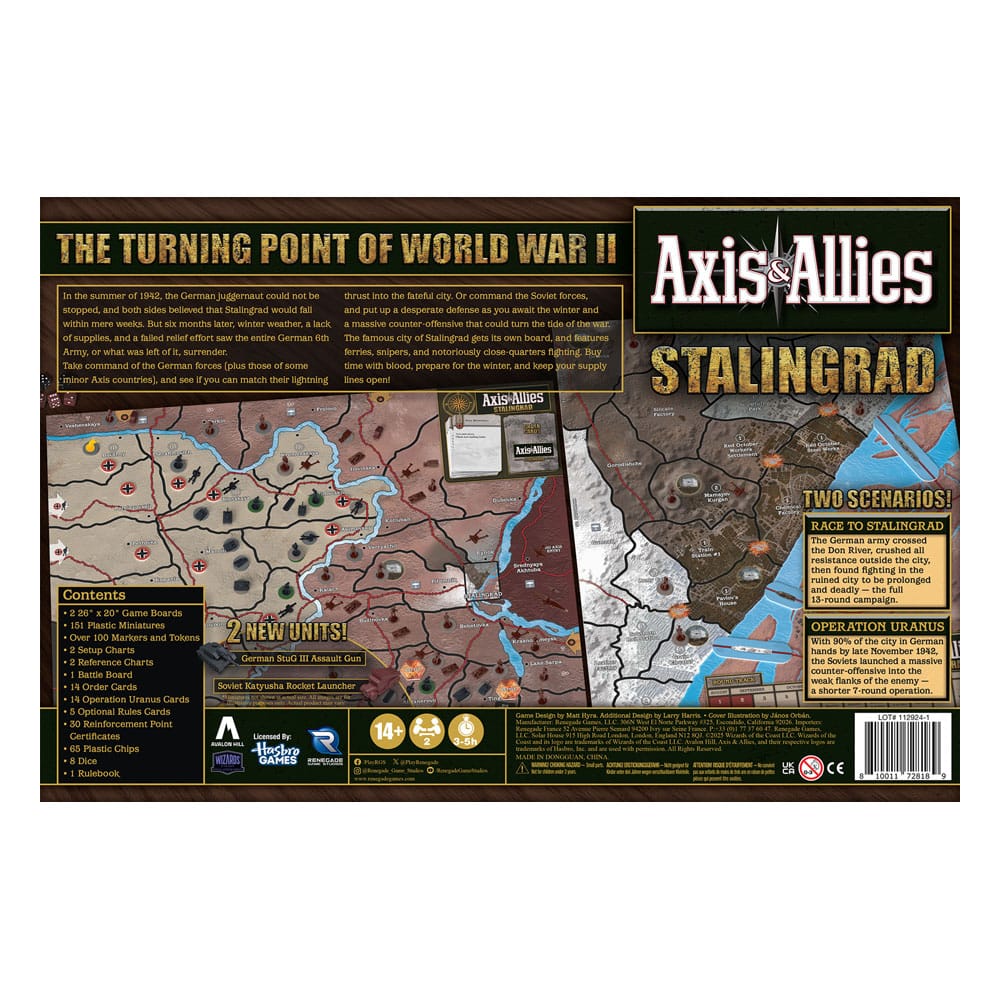 Axis & Allies juego de mesa Stalingrad *Edición Inglés*