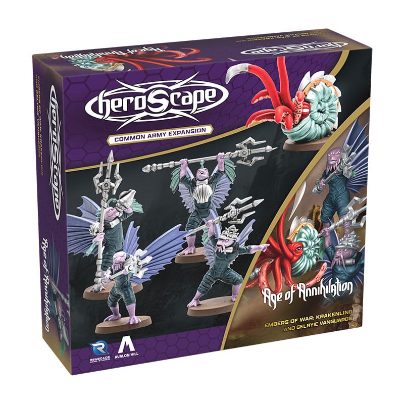 Heroscape expansión del ejército Embers of War: Krakenling & Gelryie Vanguards *Edición Inglés* Frikytopia