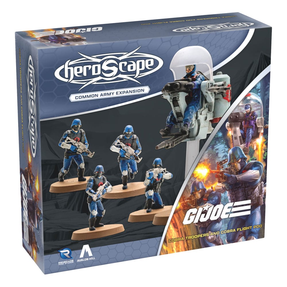 G.I.Joe Heroscape expansión del ejército Cobra Troopers & Cobra Flight Pod (Common) *Edición Inglés* Frikytopia