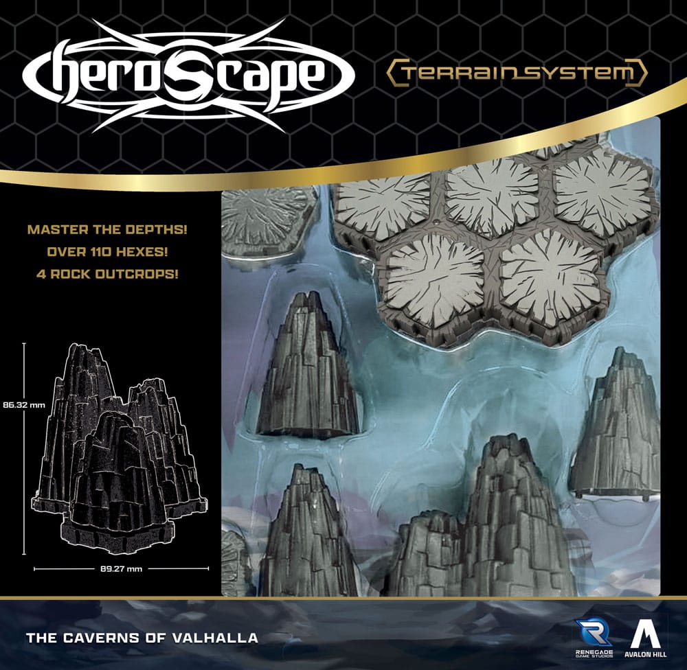 Heroscape expansión del terreno The Caverns of Valhalla  *Edición Inglés*