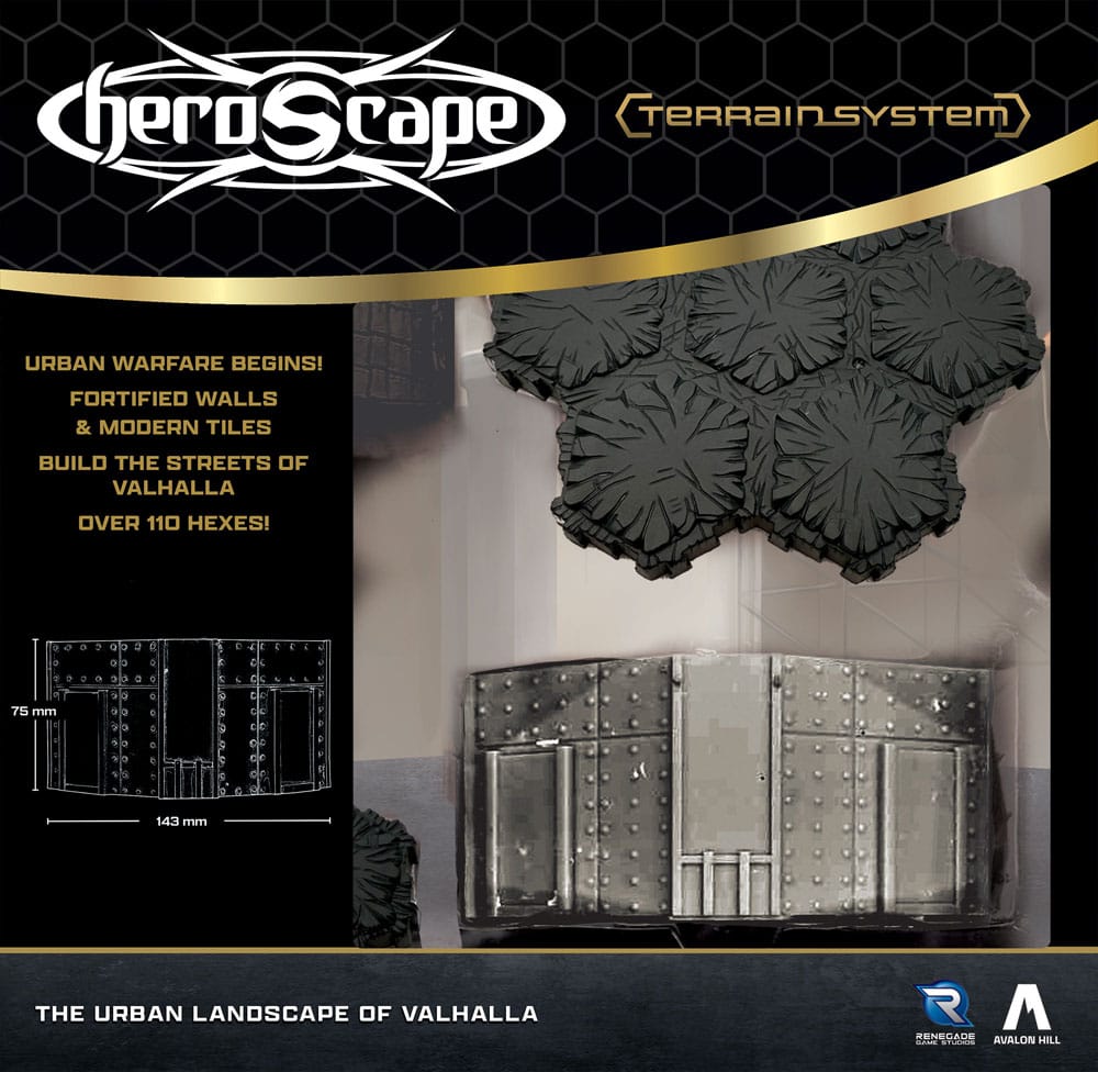Heroscape expansión del terreno The Urban Landscape of Valhalla *Edición Inglés*