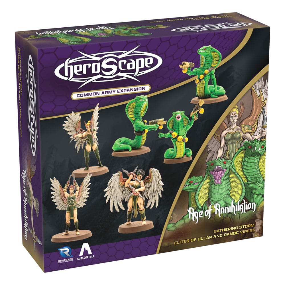 Heroscape expansión del ejército Age of Annihilation Elites of Ullar & Ranoc Vipers (Common) *Edición Inglés*