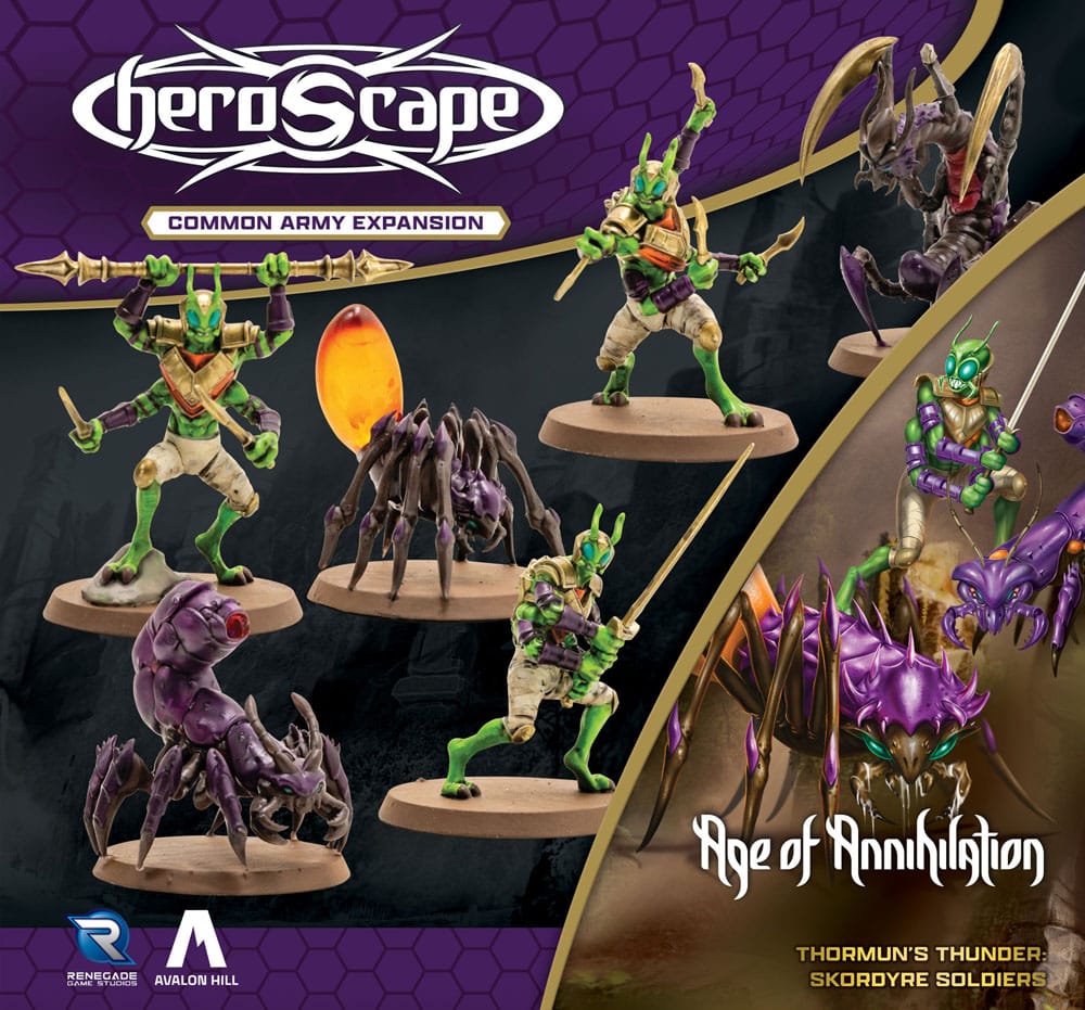 Heroscape expansión del ejército Age of Annihilation Skordyre Soldiers (Common) *Edición Inglés*