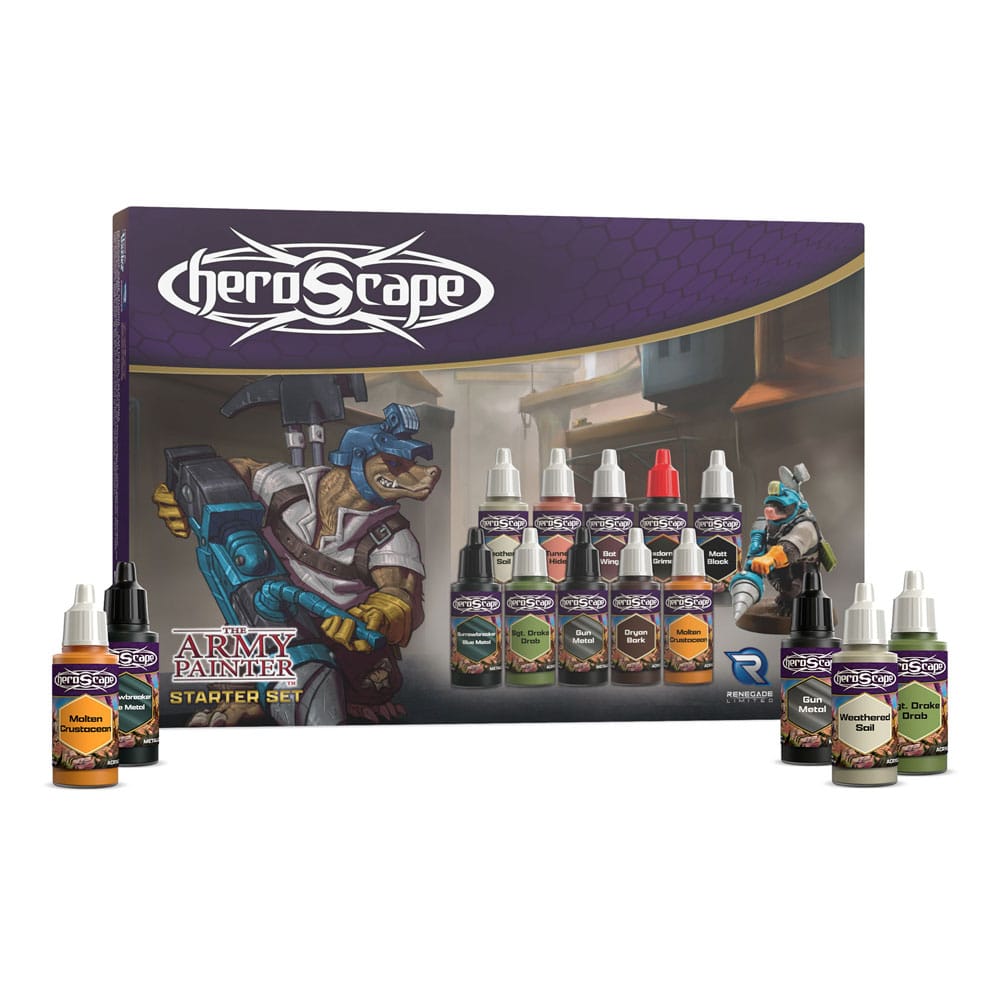 Heroscape Paint Set de pinutras para miniaturas Army Painter Starter Set Frikytopia