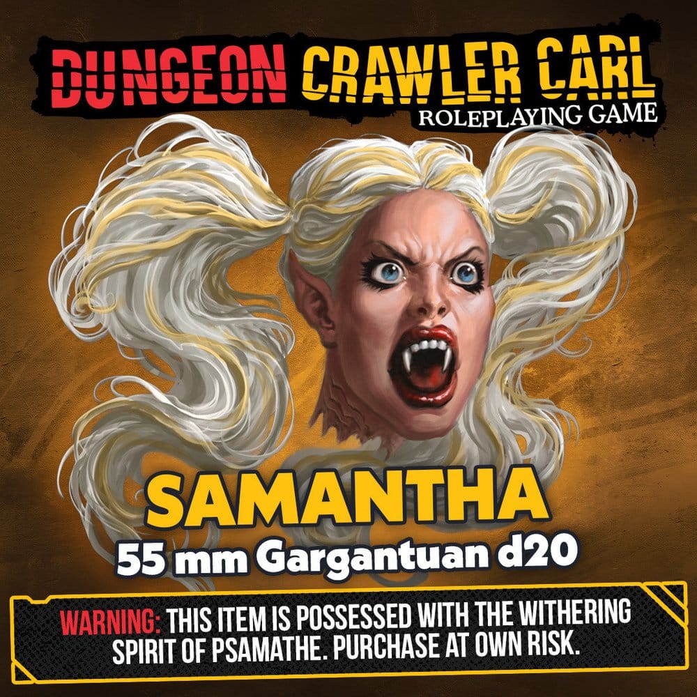 Dungeon Crawler Carl Dado d20 Samantha 5,5 cm Frikytopia