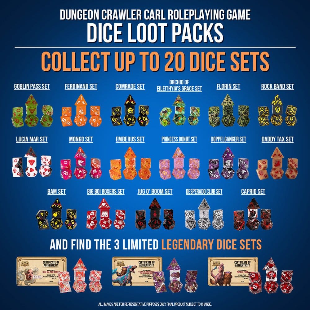 Dungeon Crawler Carl Dados Blind Box Display (20)