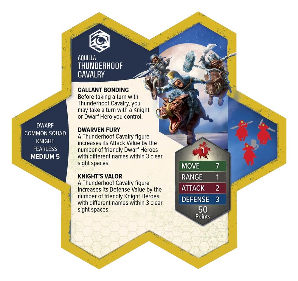 Heroscape Expansión de ejército Thunderhoof Calvary Standard Edition *Edición Inglés*