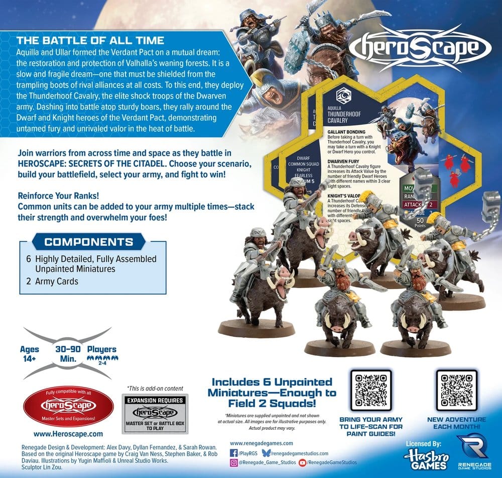 Heroscape Expansión de ejército Thunderhoof Calvary Standard Edition *Edición Inglés*