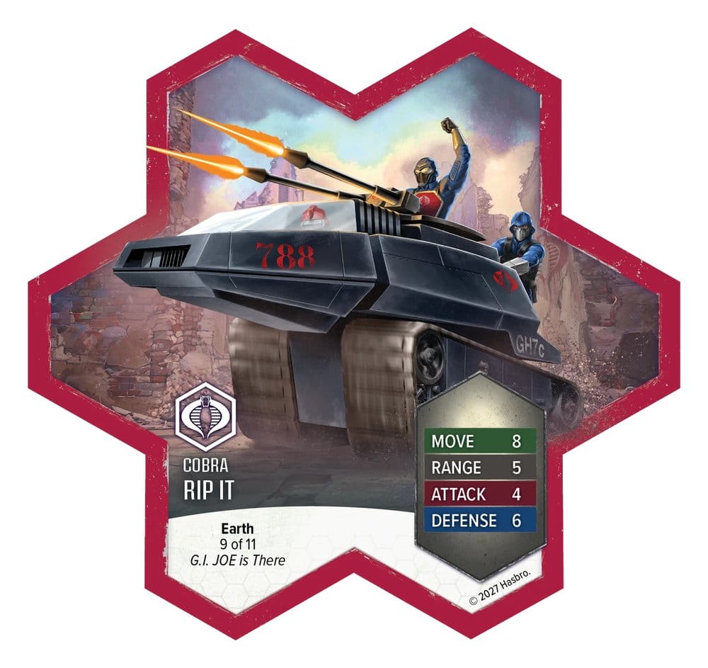 G.I. JOE Heroscape Expansión de ejército H.I.S.S. Tank Standard Edition *Edición Inglés*