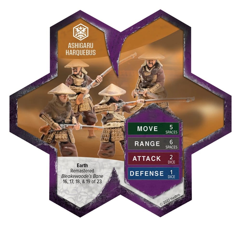 Heroscape Expansión de ejército Ashigaru Harquebus Remastered – Standard Edition *Edición Inglés*