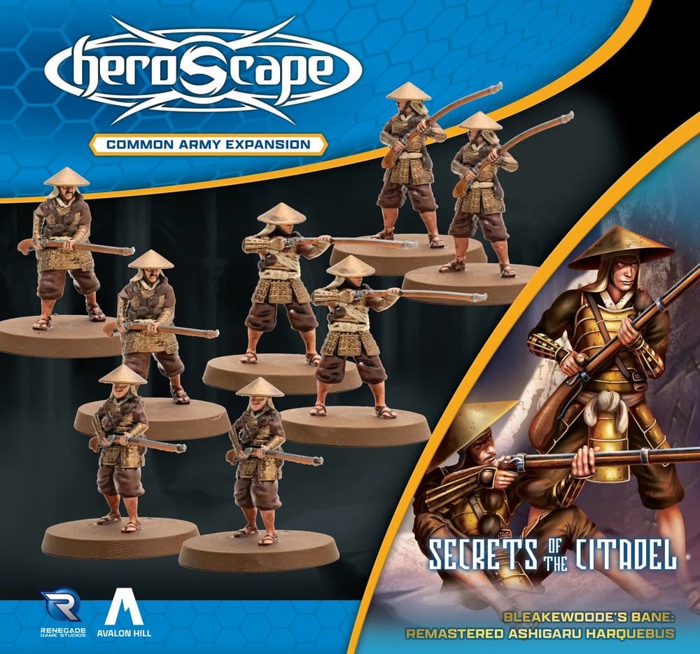 Heroscape Expansión de ejército Ashigaru Harquebus Remastered – Standard Edition *Edición Inglés*