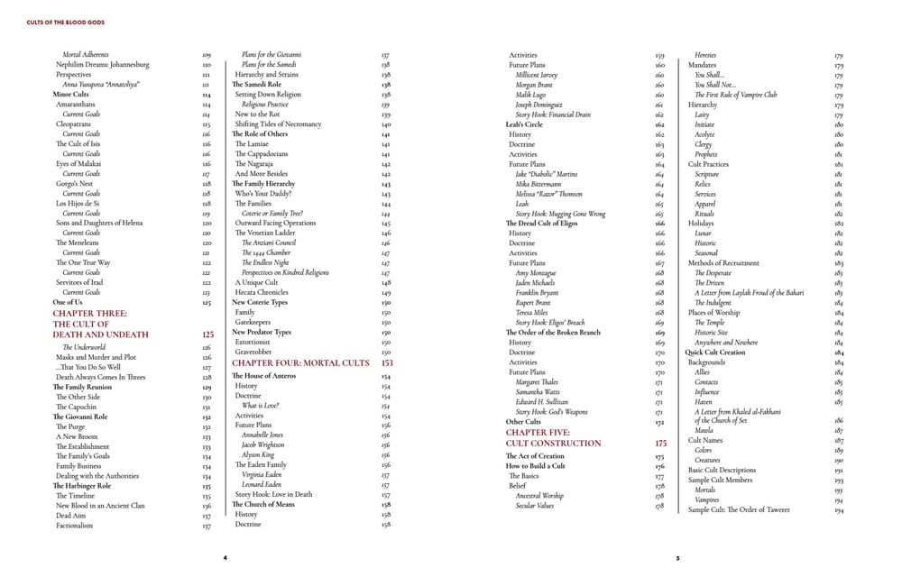 Vampire: The Masquerade 5th Edition RPG libro Cults of the Blood Gods Sourcebook *Edición Inglés*