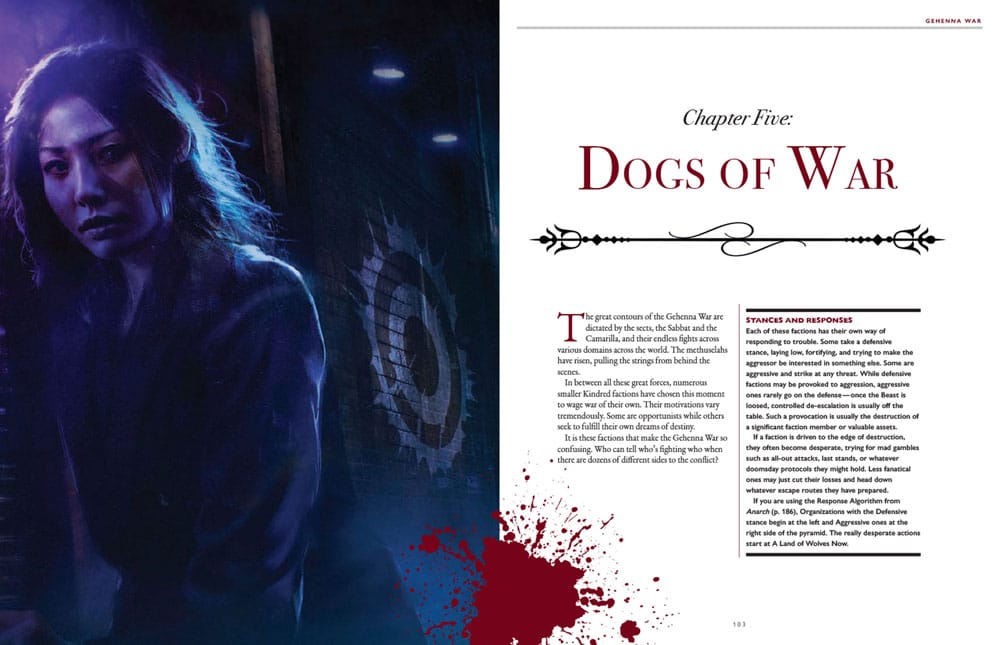 Vampire: The Masquerade 5th Edition RPG libro Gehenna War Sourcebook *Edición Inglés*