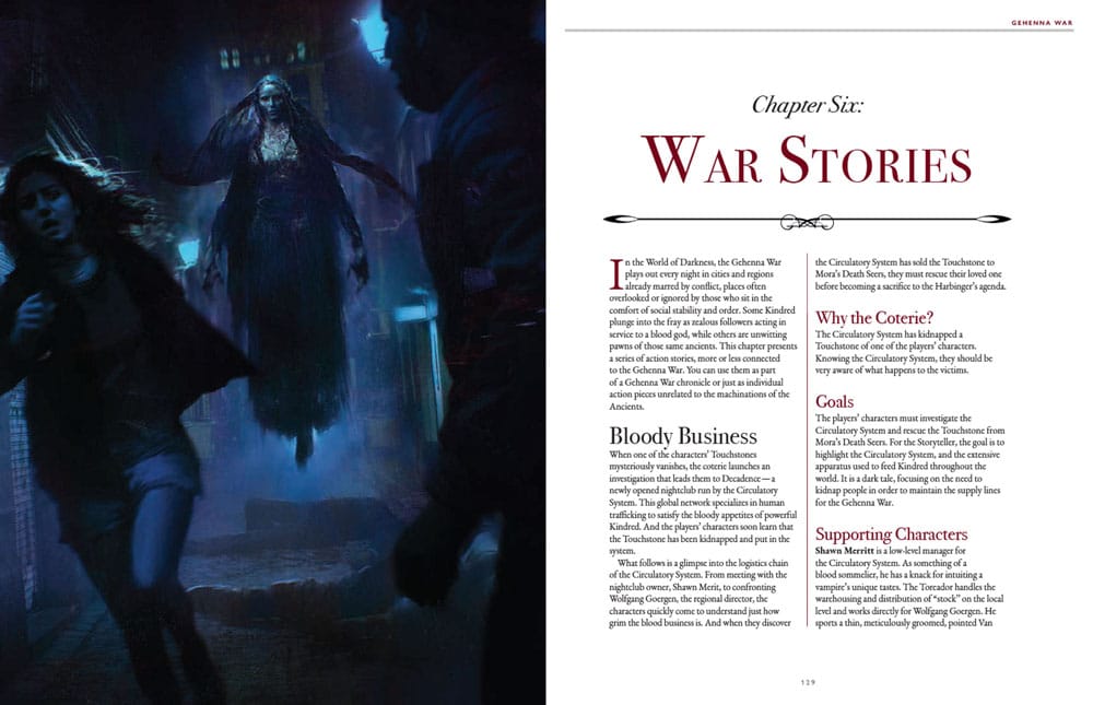 Vampire: The Masquerade 5th Edition RPG libro Gehenna War Sourcebook *Edición Inglés*
